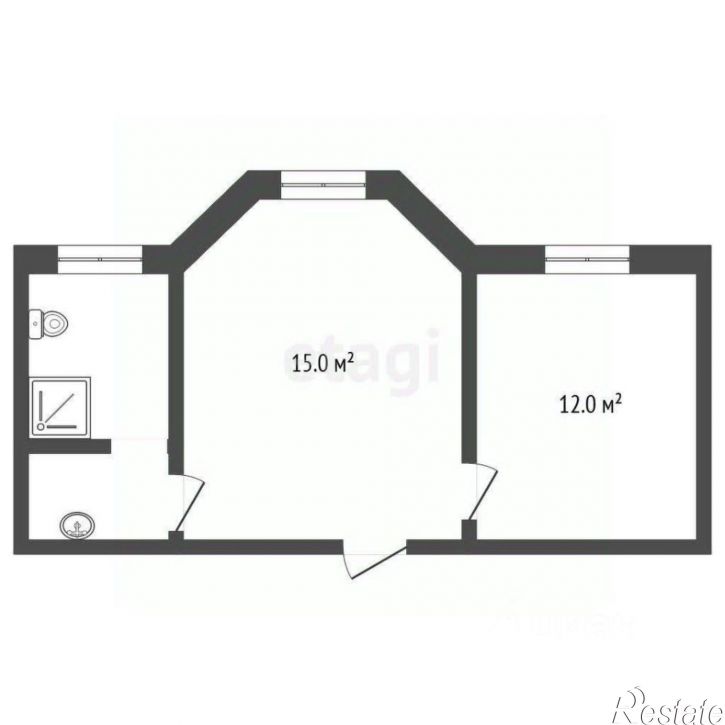 2-комн квартира ул Тимохина, 12Б,  д. 12Б