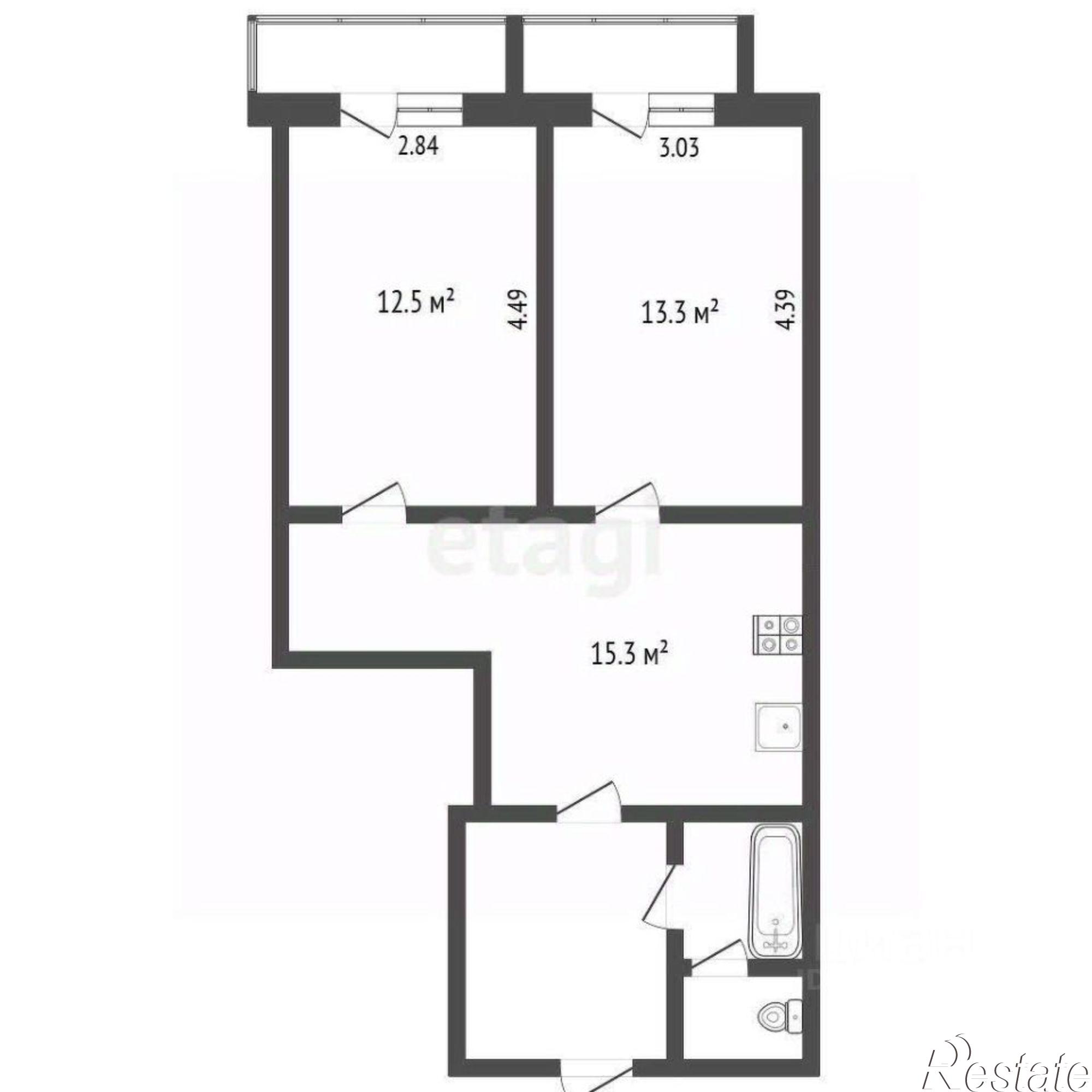 Сдать квартиру за 45 000 рублей на проспект Победы, 6