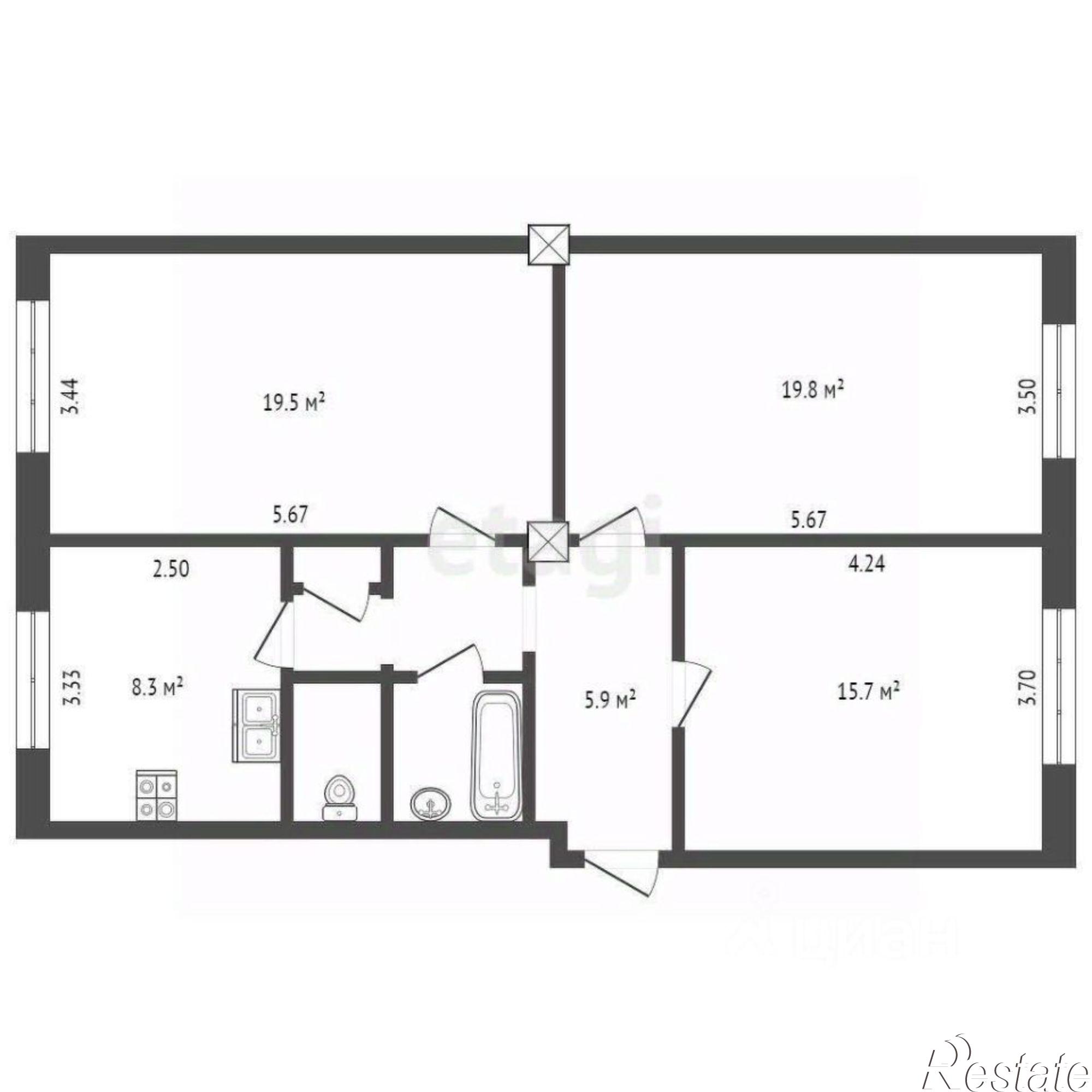 Купить квартиру за 6 000 000 рублей на улица Ленина, 120А