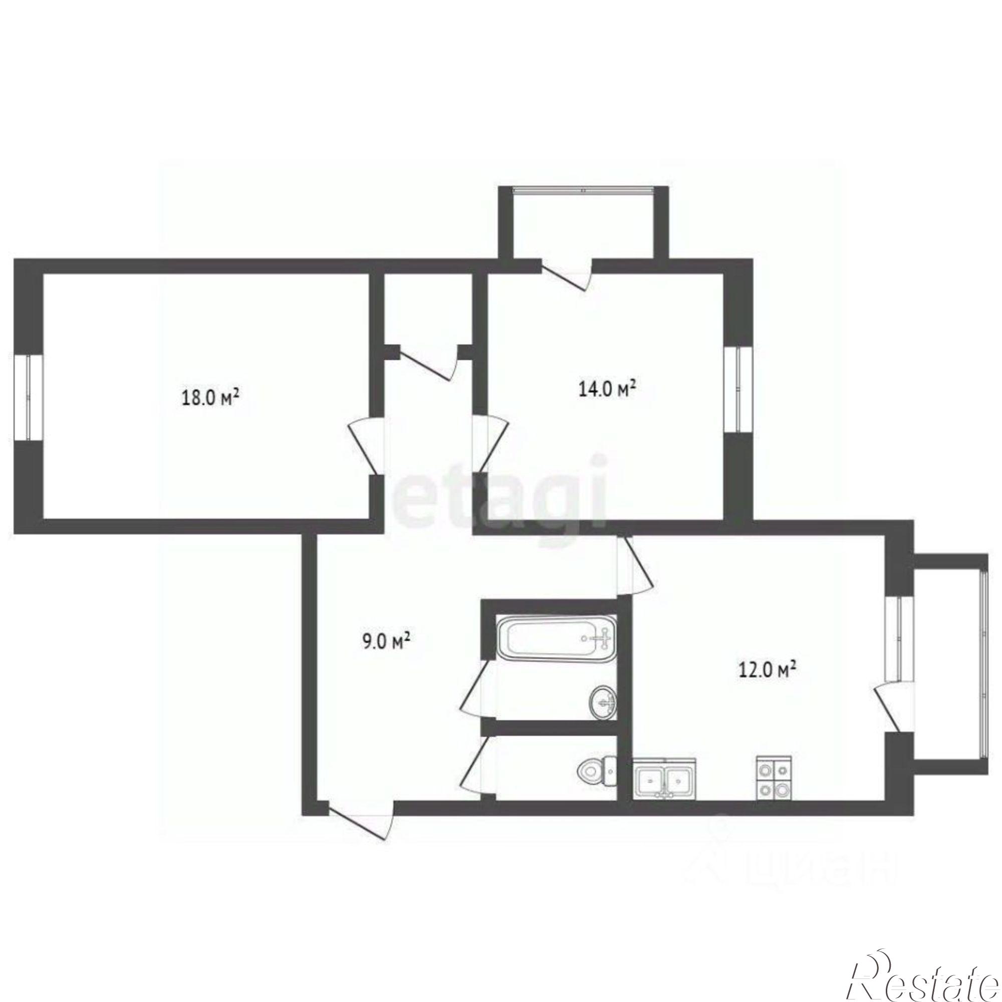 Купить квартиру за 6 150 000 рублей на проспект Победы, 110