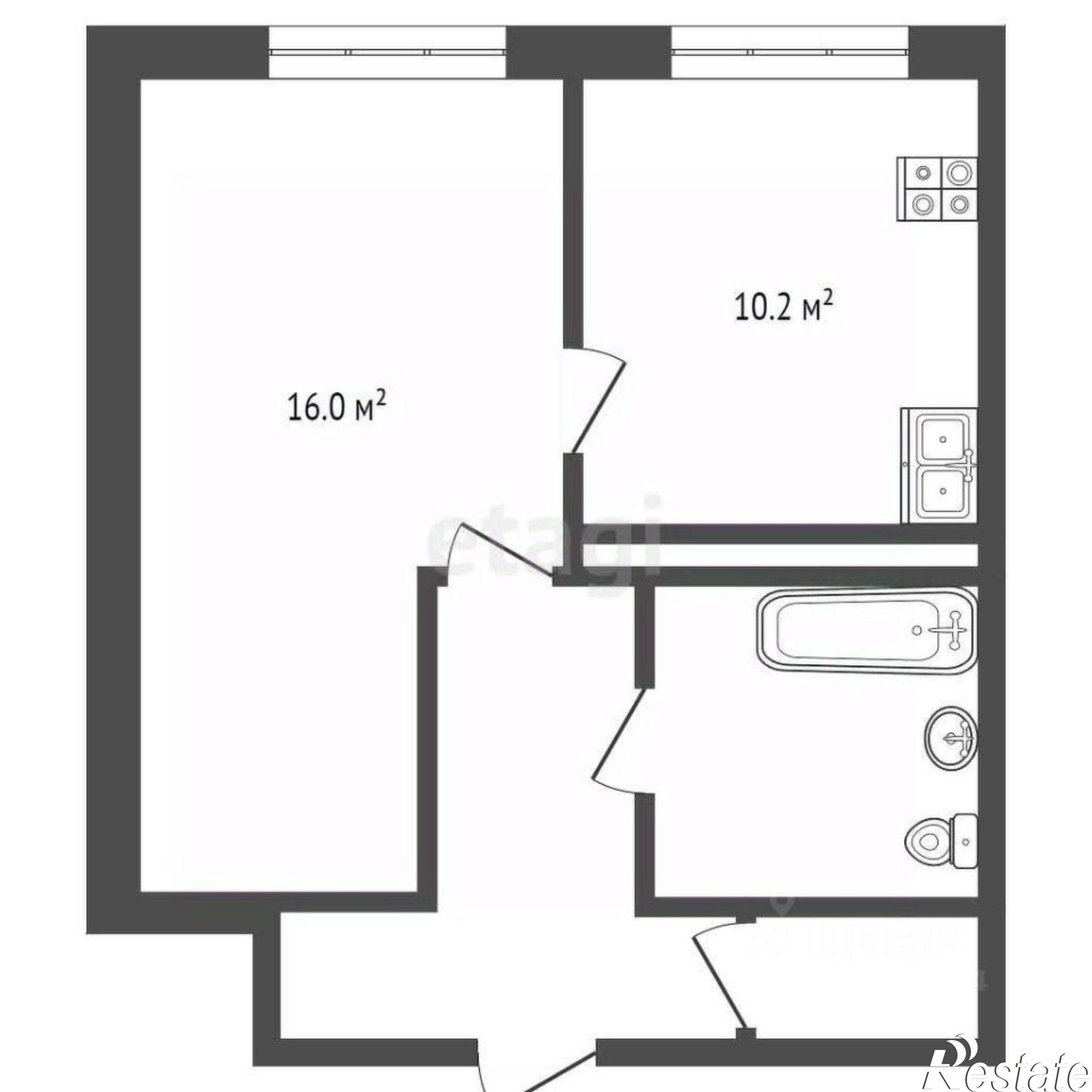 Купить квартиру за 2 800 000 рублей на улица Монтклер, 18