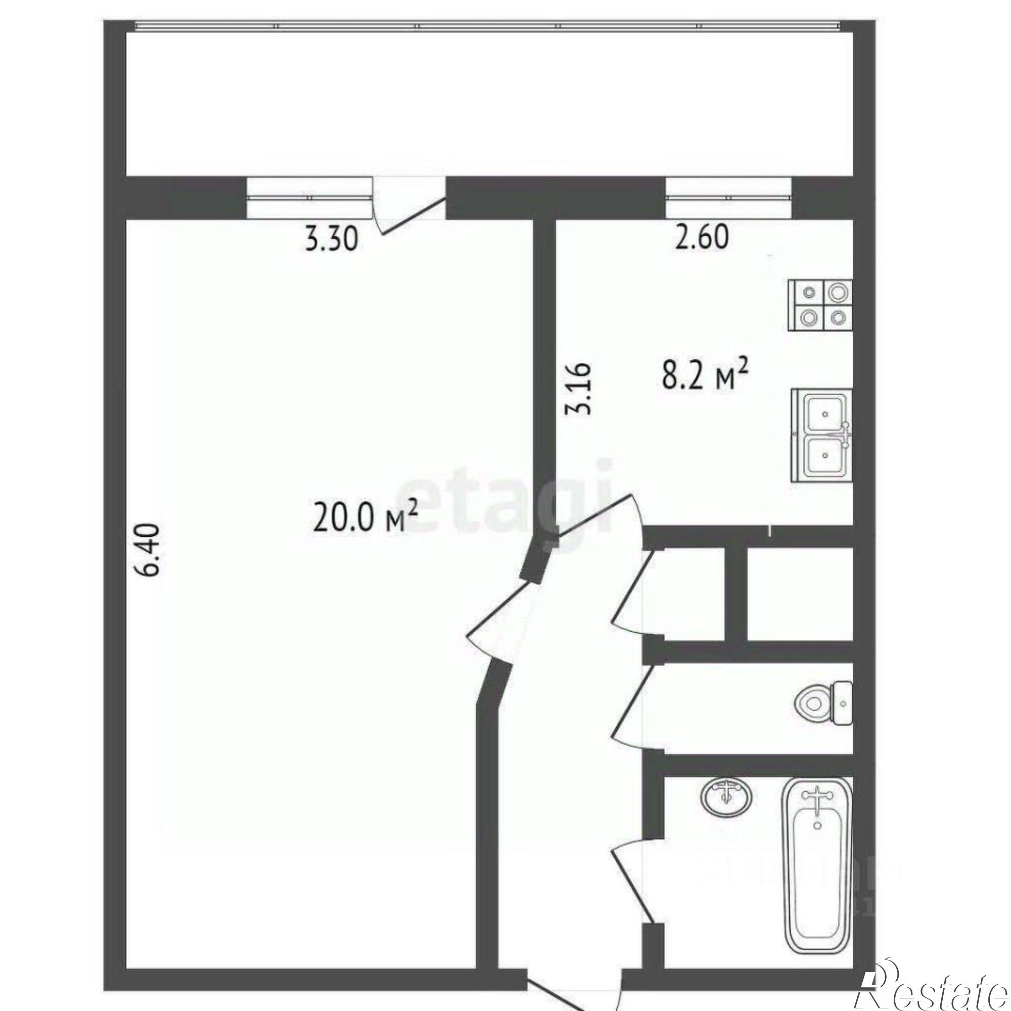 Купить квартиру за 3 450 000 рублей на улица Командарма Белова, 13