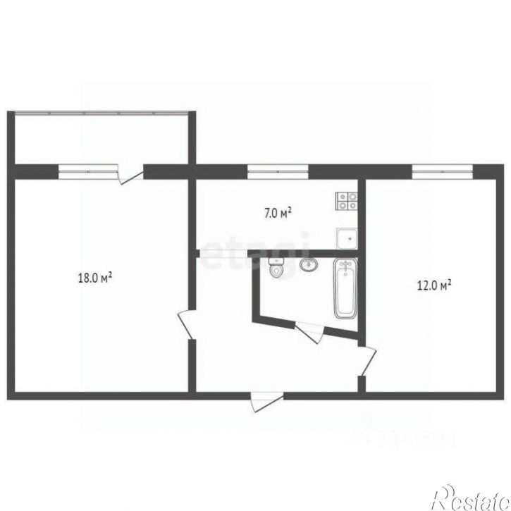 2-комн квартира улица Краснодонцев, 72,  д. 72