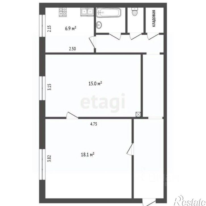 2-комн квартира улица Металлургов, 13А,  д. 13А