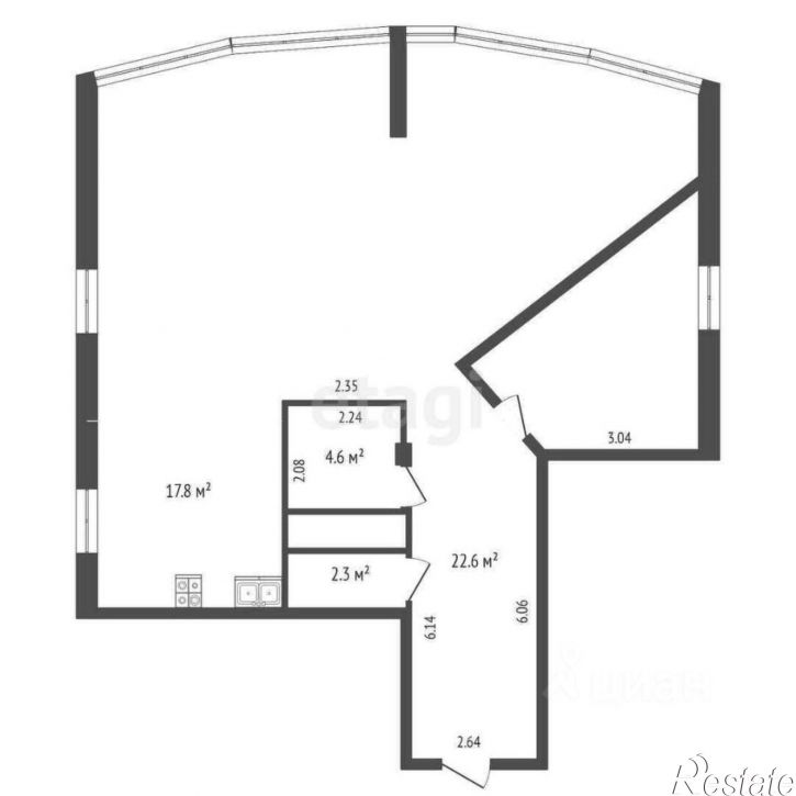 2-комн квартира улица Наседкина, 8,  д. 8