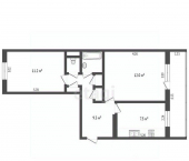 2-комн, 49кв м, этаж 1/5 проспект Победы, 132