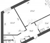 2-комн, 48кв м, этаж 3/13 Северное шоссе, 19