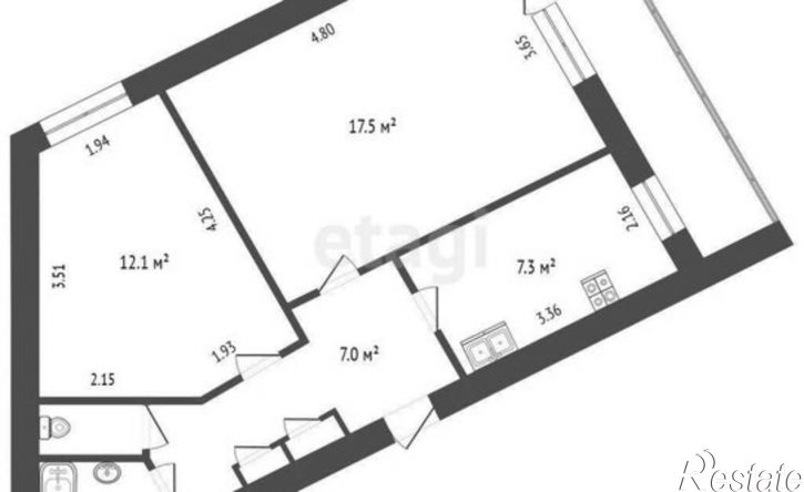 2-комн квартира Северное шоссе, 19,  д. 19