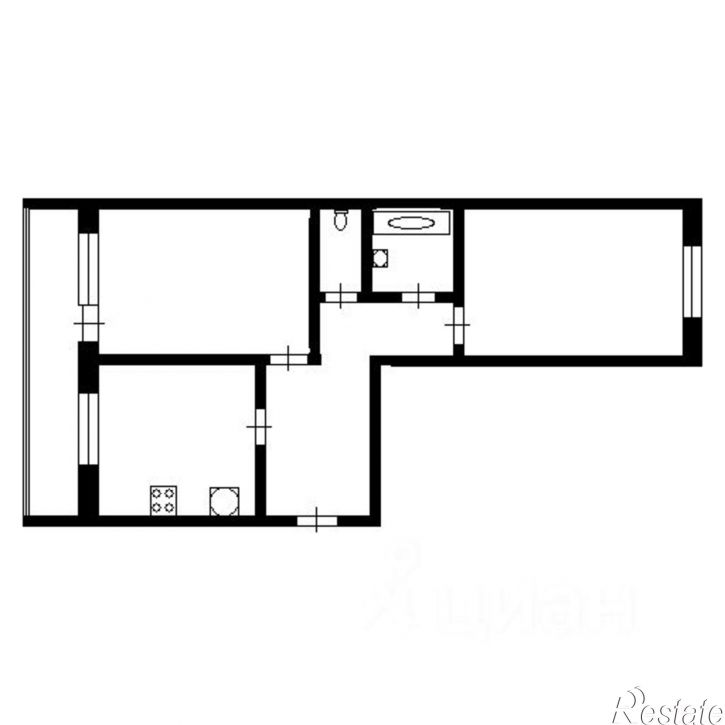 2-комн квартира Юбилейная улица, 32,  д. 32