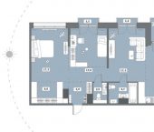 3-комн, 100кв м, этаж 16/16 Октябрьский проспект, 96