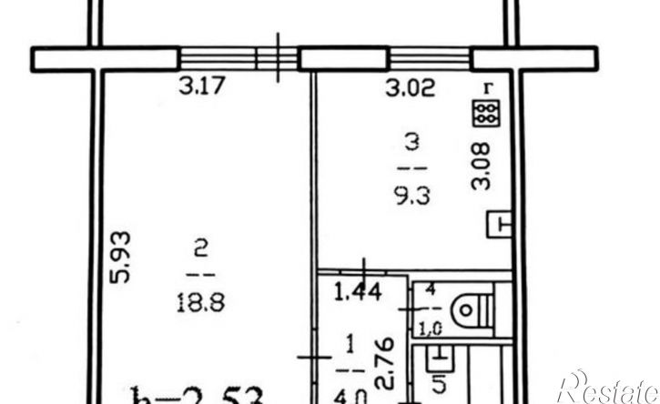 1-комн квартира улица Годовикова, 29,  д. 29