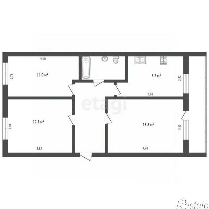 3-комн квартира пр-кт Победы, 180,  д. 180