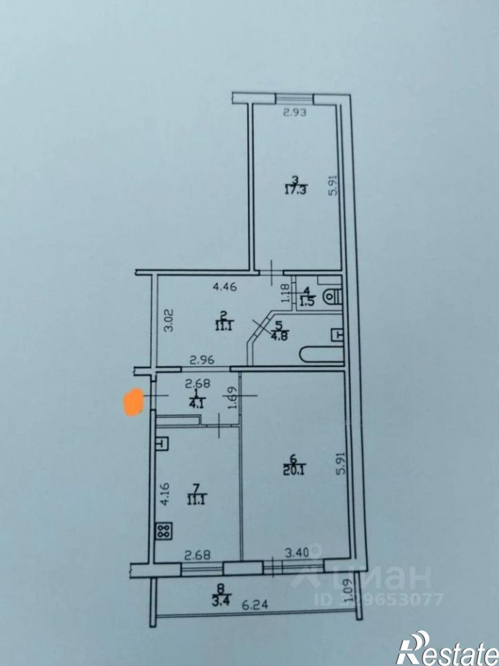 2-комн квартира ул Городецкая, 11,  д. 11