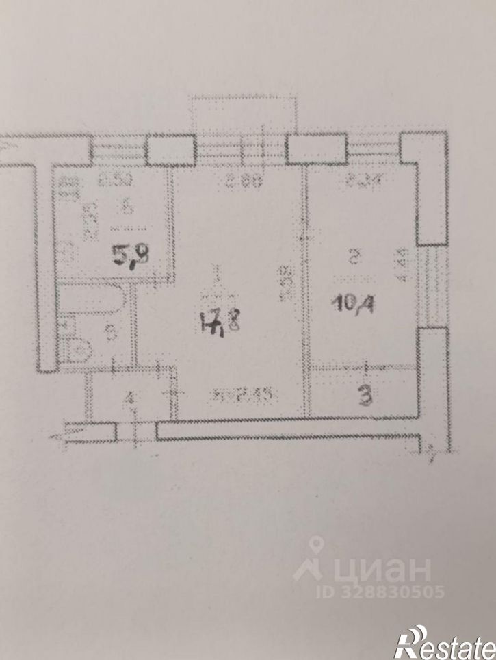2-комн квартира улица Чкалова, 14,  д. 14