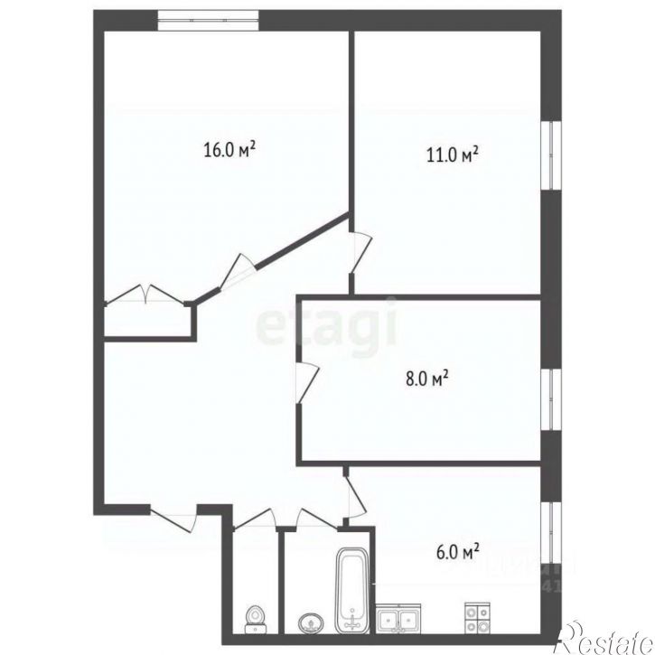 3-комн квартира ул Комсомольская, 37,  д. 37