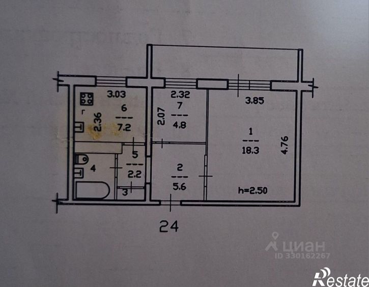 2-комн квартира ул Космонавта Беляева, 55,  д. 55