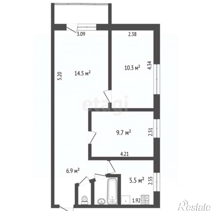 3-комн квартира Вологодская улица, 30,  д. 30