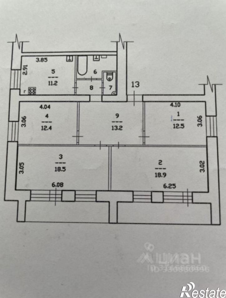 4-комн квартира Архангельская улица, 80,  д. 80
