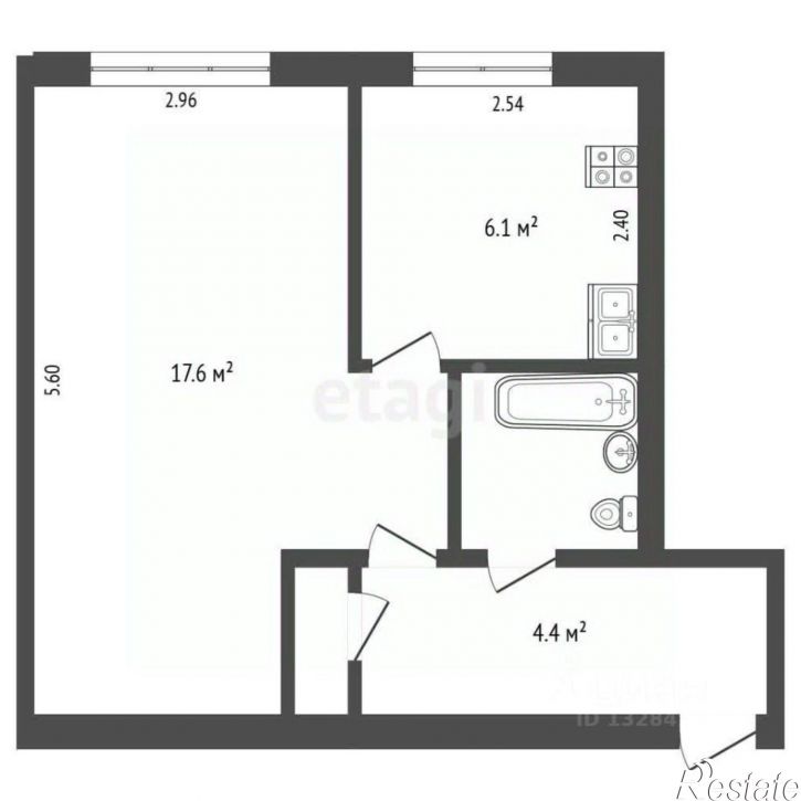 1-комн квартира ул Мира, 15,  д. 15