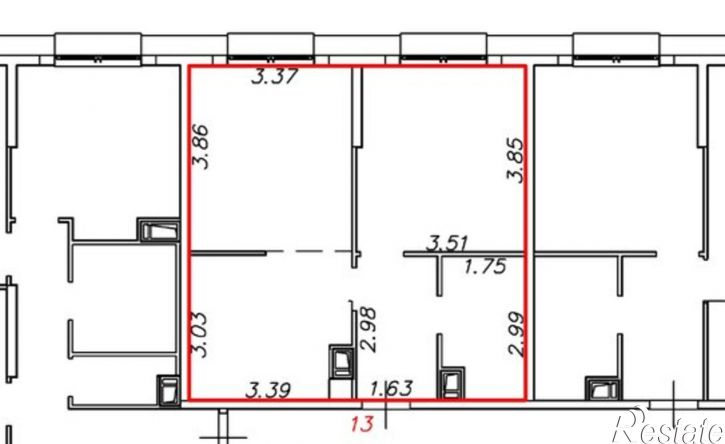 2-комн квартира Октябрьский проспект, 96