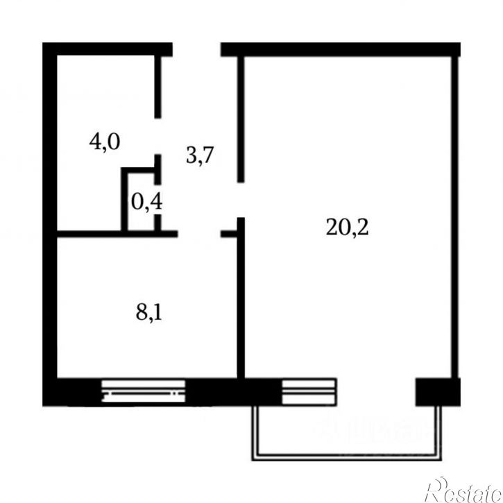 1-комн квартира Московский пр-кт, 49А 3,  д. 49А 3,  к. 3