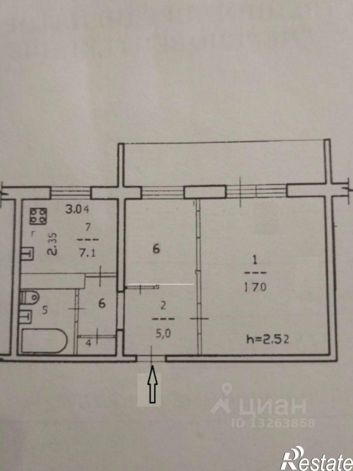 1-комн квартира ул Любецкая, 13,  д. 13