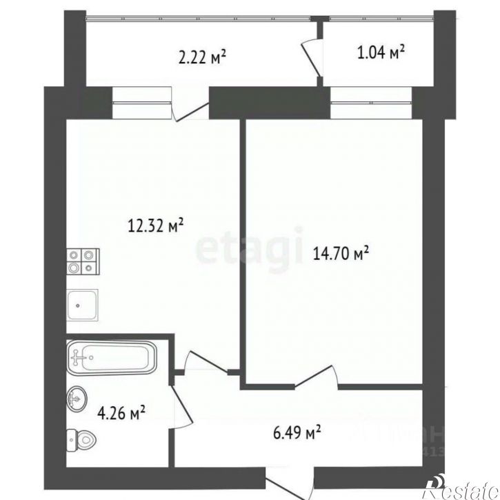 1-комн квартира ул Устюженская, 14,  д. 14