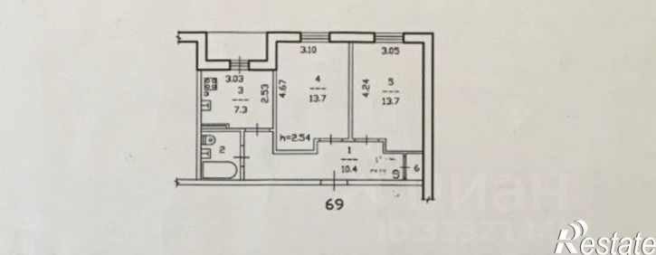 2-комн квартира ул Маяковского, 16,  д. 16
